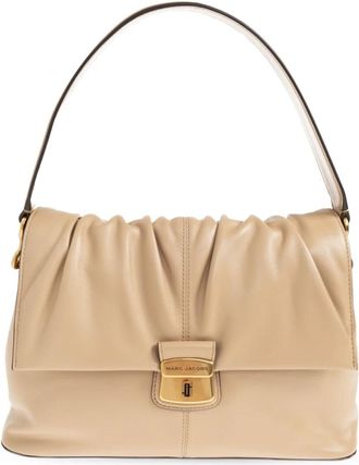 Marc Jacobs Cristina Schoudertas - Dames - Schoudertassen - Beige - ONE Size - Leer - Tassen