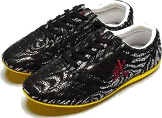 Generic Taekwondo Shoes Lightweight Boxing Kung Fu Taichi Sports for Adults(Black,10.5 UK Child)