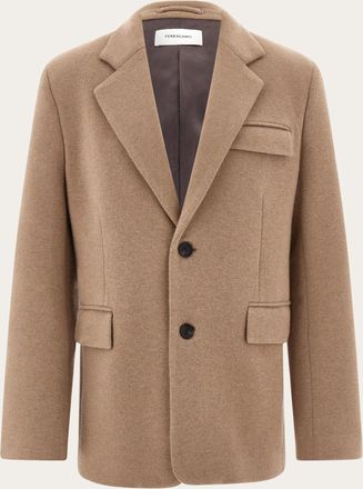 Ferragamo Uomo Blazer in jersey interlock Beige