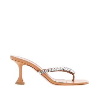 Amina Muaddi Gigi nappa leather heeled thongs Woman 37+