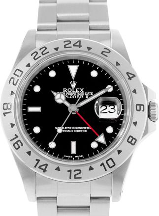 Rolex Pre-owned Rolex Explorer II Automatic Black Dial Mens Watch 16570 BKSO