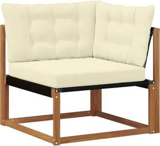 vidaXL Sof&aacute; De Esquina Para Exteriores Madera De Acacia S&oacute;lida Natural Vidaxl