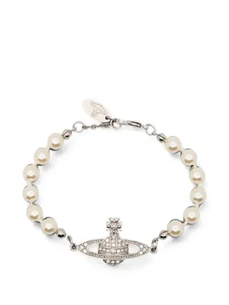 Vivienne Westwood Bracelet With Pearl Detail Mini Bas Relief