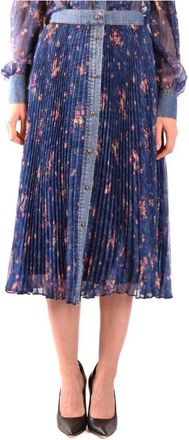 Philosophy di Lorenzo Serafini Stijlvolle Midi Rok - Dames - Midirokken - Veelkleurig - XS - Polyester - Rokken