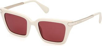 Max & Co. MO0110 21S Womens Sunglasses White Size 50