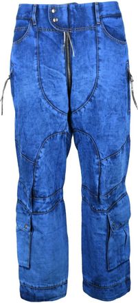 Vivienne Westwood Chap Track Wide Leg Trousers With Adjustable Hem