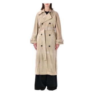 S.W.O.R.D 6.6.44 Trench Coats, female, Beige, Size: S Double-breasted Belted Trench Coat