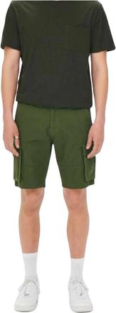Only & Sons ONSCam Stage Cargo Shorts PK 6689 Noos - Heren - Korte Broeken - Groen - S - Katoen - Korte Broeken