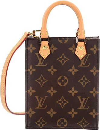 Louis Vuitton Brown Monogram Canvas Petit Sac Plat (Authentic Pre-Loved)