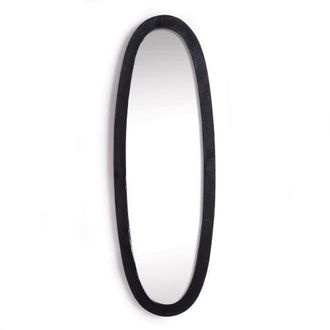 Napa Home & Garden Lamelle Black Framed Full Oval Full Length Wall Mirror at Nordstrom