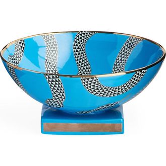 Jonathan Adler Eden Decorative Bowl in Blue /Gold at Nordstrom