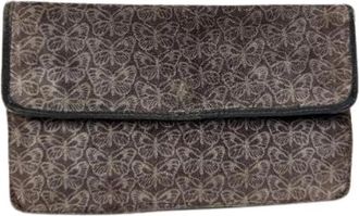 Bottega Veneta Pre-owned Wollen Clutch - Dames - Vintage Clutch - Grijs - ONE Size - Wol - Vintage