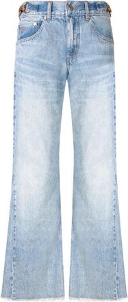 Stella McCartney Gold Chain Bootcut Jeans - Dames - Flared Jeans - Blauw - W28 - Katoen - Jeans