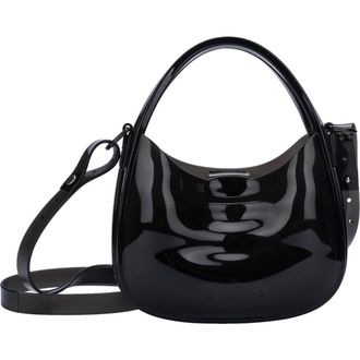 Melissa Mirror Crossbody Bag in Clear Black at Nordstrom
