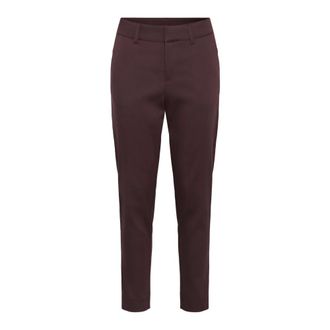 Kaffe KAlea Chino Pant - Trousers - Mujer - Marr&oacute;n - 2XS
