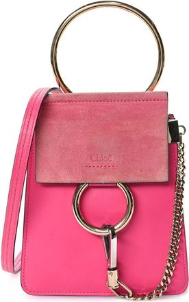 Chloé Fuchsia Calfskin Mini Faye Bracelet Bag (Authentic Pre-Loved)