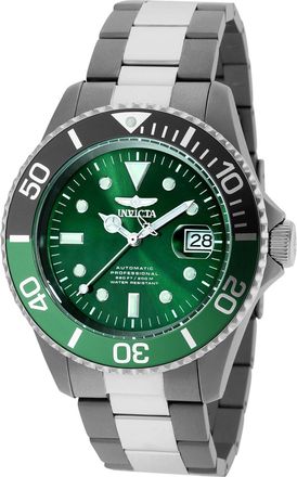 Invicta Pro Diver 36364 Heren Horloge - Automatisch Uurwerk - Titanium met groene Wijzerplaat - 45mm
