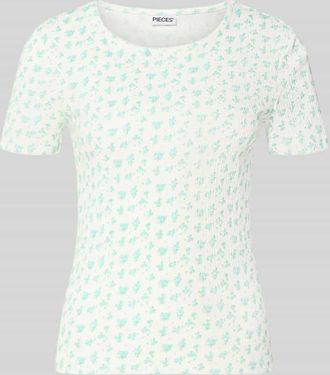 Pieces Slim Fit T-Shirt aus reiner Baumwolle Modell TURIEL in Weiss, Gr&ouml;&szlig;e XL