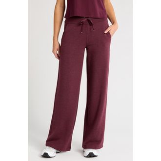 Travis Mathew Save the Day Wide Leg Drawstring Pants in Heather Winetasting at Nordstrom Rack, Size X-Small