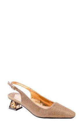 Lady Couture Ruby Slingback Pump in Gold at Nordstrom Rack, Size 10