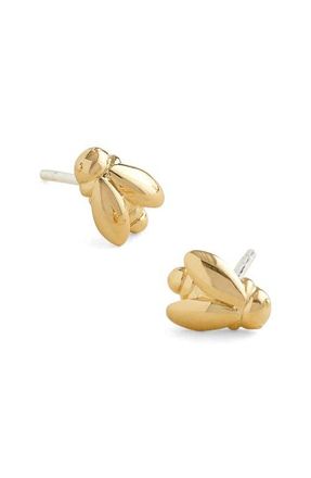 Madewell Demi-Fine Bee Stud Earrings in 14K Gold at Nordstrom