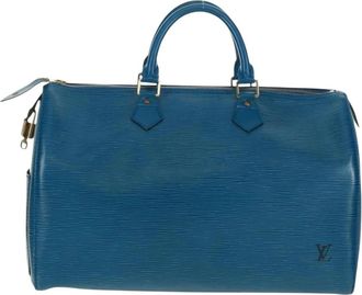 Louis Vuitton Pre-owned Handbags, female, Blue, Size: ONE SIZE Pre-owned Vintage Epi Leather Speedy Handbag