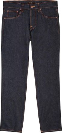 Nudie Jeans Ollie denim jeans met contrasterend stiksel - Blauw