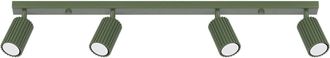 Sollux Lighting Design Deckenlampe Karbon 4-Flammig (linear), Olivgr&uuml;n