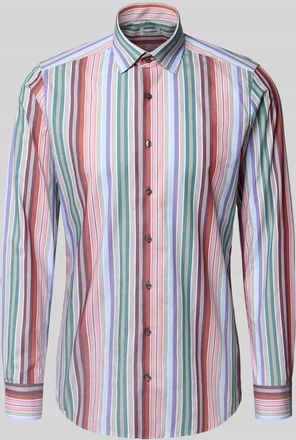 Olymp Level 5 Slim Fit Freizeithemd mit Kentkragen in Kitt, Größe 38