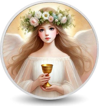 OEM Moneda De Plata Coloreada &Aacute;ngel De La Gracia De 1 Oz