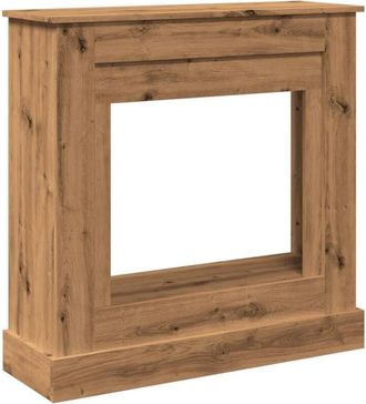 vidaXL Fireplace Surround Artisan Oak 90x30x90 cm Engineered Wood Vidaxl