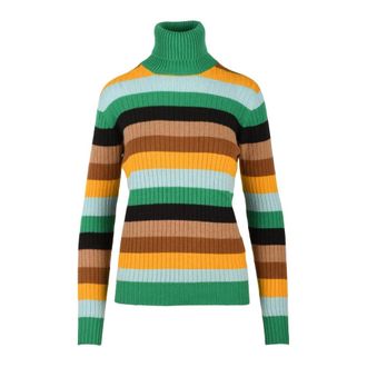 Drumohr Cashmere Knitwear, female, Multicolor, S, Cashmere High Neck Jumper