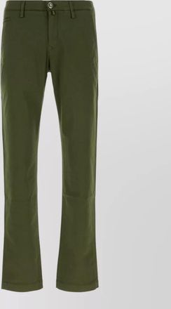 Jacob Cohen trousers belt loops side and back pockets