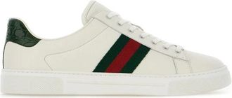 Gucci Sneakers, female, White, Size: 10 US Ace Sneaker with Web