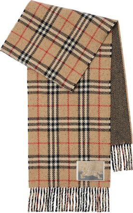 Burberry Reversible Checked Scarf - Unisex - Cashmere