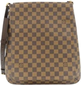 Louis Vuitton Pre-owned Cross Body Bags, female, Brown, Size: ONE SIZE Pre-owned Damier Canvas Shoulder Bag