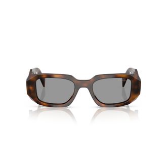 Prada 0pr 17ws Oversized Rectangular Tortoiseshell Sunglasses