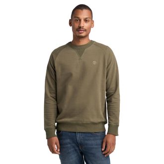 Timberland Sweatshirt TIMBERLAND EXETER RIVER Loopback Crew Neck Swe, Herren, Gr. XXL, lf grn, csl erth, Obermaterial: 100% Baumwolle, Sweatshirts Sweatshirt, sp