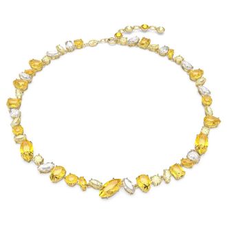 Swarovski Vibrant Gema Crystal Necklace - female - Swarovski - Necklaces - Yellow - ONE SIZE - Accessories