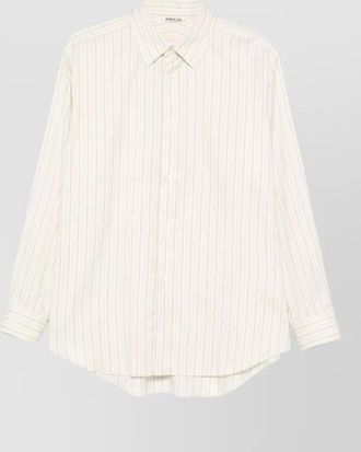 Auralee striped silk shirt
