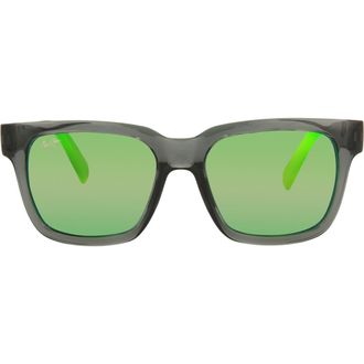 Maui Jim 54mm Polarized Square Sunglasses in Grey Grey Green at Nordstrom Rack