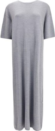 Khaite Gray Wool Casual Womens Dress