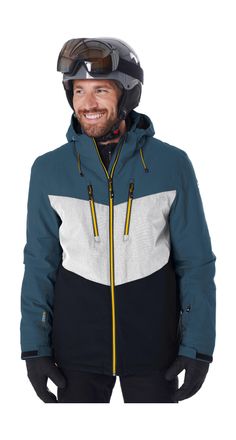 Killtec Skijacke KILLTEC KSW 45 MN SKI JCKT, Herren, Gr. 4XL, blau (stahlblau), Obermaterial: 100% Polyester;Futter: 100% Polyester;F&uuml;llung: 100% Polyester, J
