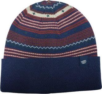United By Blue Merino Wool Modern Fair Isle Knit Beanie in Midnight Navy at Nordstrom