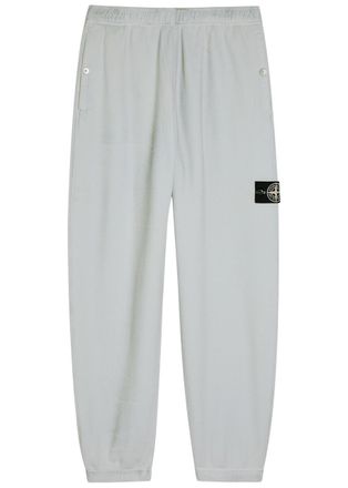 Stone Island Reflective Cotton Sweatpants - Blue - XL