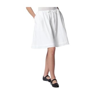 Dunst Short Skirts, female, White, Size: L Laced Midi Full Skirt