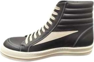 Rick Owens High Vintage Sneaks - Heren - Sneakers - Zwart - 40 EU - Leer - Schoenen
