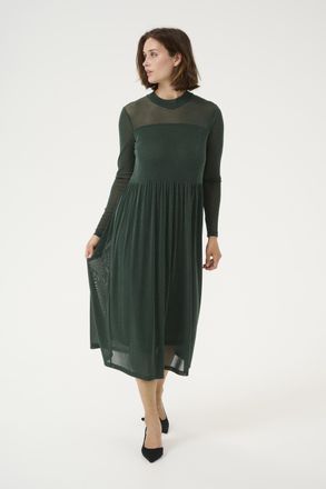 Kaffe Jurk Regular fit Garden Topiary green