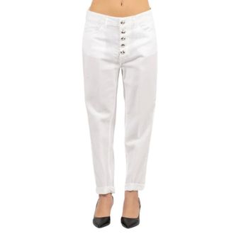 Dondup Slim-fit Trousers, female, White, Size: W26 Koons Jeans