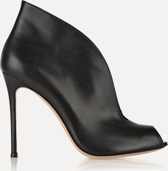 Gianvito Rossi Vamp 105 Leather Ankle Boots - Nero